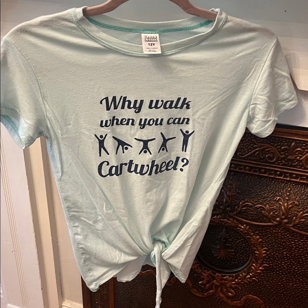 Cartwheel Kids Short Sleeve Tee - Light Blue